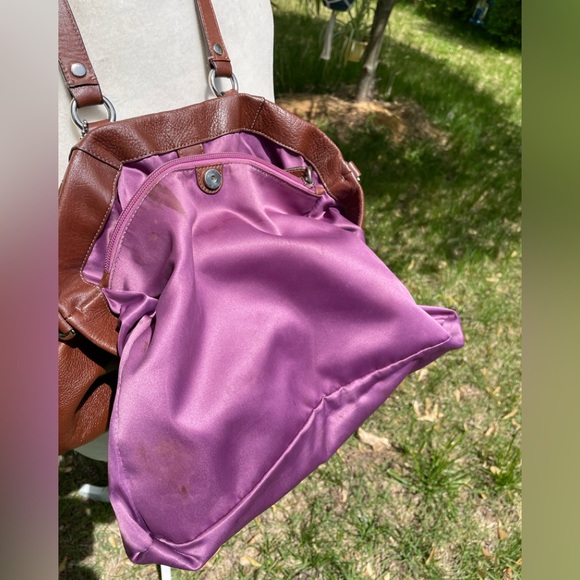 Coach’s Brown Pebbled Leather Satchel - Picture 4 of 12